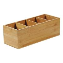 Stalo įrankių dėklas, 35 cm x 14 cm x 12 cm, mediena, ruda sp.
