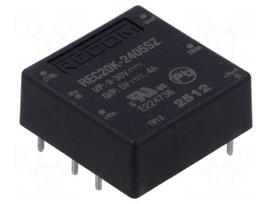 Converter: DC/DC | 20W | Uin: 9÷36VDC | Uout: 5VDC | Iout: 4A | 1"x1" | THT