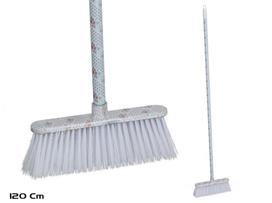 Grindų šluota Gerimport, ruda sp./žydra sp., 120 cm