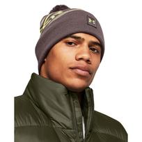 Under Armour Men'S Halftime Pom Beanie Ash Taupe - Dydis Universalus (1379985-057 Kitos kepurės)