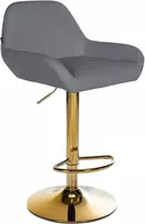 Baro kėdė "Braga Gold", odos imitacija