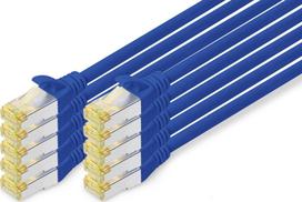 Digitus CAT 6A S/FTP kabel, 10 sztuk, 1m, niebieski (DK-1644-A-010-B-10) | DK-1644-A-010-B-10 | 4016032469100