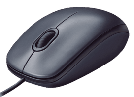 LOGITECH B100 optical USB mouse, black