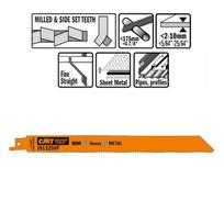 Pjūkleliai tiesiniam pjūklui 205x1,25mm BIM Co8 Z10-14 5vnt. 205x1,25mm Z10-14TPI, CMT