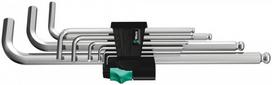 L-raktų šešiakampių komplektas 950PKL/9SM long, Wera