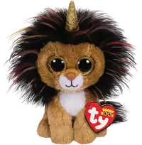 TY Beanie Boos Pliušinis žaislas - liūtas su ragu, 15 cm