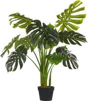 Beliani Dirbtinis augalas MONSTERA PLANT 113 cm Žalias