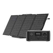 Rinkinys: EcoFlow River 3 UPS maitinimo stotis + 110W saulės elementas. universalus