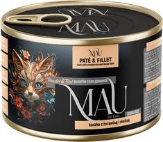 Dolina Noteci MAU Pate and Fillet Sterilised Duck with cranberries and lemon balm - wet cat food - 185g