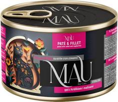 Dolina Noteci MAU Pate and Fillet Sterilised Goose with rabbit and raspberries - wet cat food - 185g