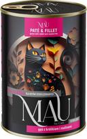 Dolina Noteci MAU Pate and Fillet Sterilised Goose with rabbit and raspberries - wet cat food - 400g
