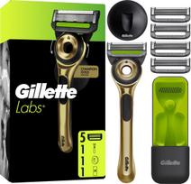 Gillette - Labs With Exfoliating Bar Razor Champion Gold Edition - Green/Black