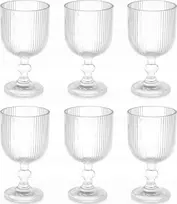 Vivalto Striped vandens stiklas, 370 ml, 6 vnt