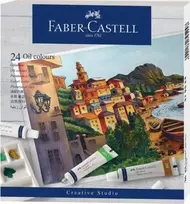 Aliejiniai dažai Faber-Castell, 24 spalvų, 9ml
