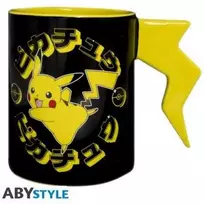 Gertuvė Abysse ABYstyle POKEMON Puodelis 3D Rankena Pikachu - lightening bolt | 460 ml