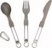 „Rockland“ stalo įrankiai „Titanium Tools“: šaukštas, šakutė, peilis