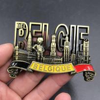 Dubajus JAE Belgija Viena šaldytuvo lipdukas metalinis magnetinis 3D kraštovaizdžio lipdukas šaldytuvo magnetų kolekcija dovanos namų dekoracija