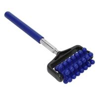 Back Massage Roller Stick Men Women Household Telescopic Roller Massager tamsiai mėlyna spalva