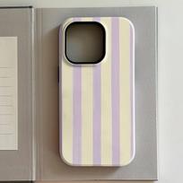 Telefono dėklas iPhone 17 16 15 14 13 12 11 X XS XR 7 8 Air Pro Max Plus Madingas Meilės dryžuotas raštas Dvisluoksnis iPhone 17 Promax gray