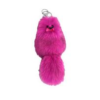 Keychain Pendant Fox Plush Doll Charm Soft Stuffed Key Holder Portable Key Organizer Backpack Bag