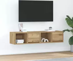 Laikiklis TV spintelės, 2 vnt., „Artisan Oak“, 60 x 31 x 25,5 cm, klijuota mediena