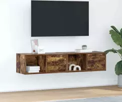 Laikiklis TV spintelės, 2 vnt., rūkyto ąžuolo, 60x31x25,5 cm, klijuota mediena