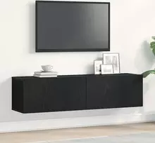 Laikiklis TV spintelė, juodo ąžuolo spalvos, 120x30x30,5 cm, medienos pagrindai