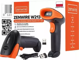 Brūkšninių kodų skaitytuvas Zenwire Brūkšninių kodų ir QR kodų skaitytuvas USB BELAIDIS 1D 2D WiFi Zenwire W213