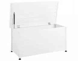 Sodo dėžė Beliani CAMPALTO Sodo dėžė Metalinė 123 cm 60 cm Balta