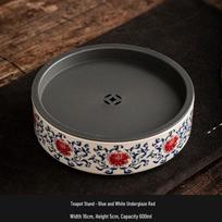 Artisanal Ceramic Teapot Holder & Dry Brewing Tray