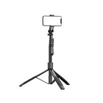L16 1530mm Foldable Wireless Selfie Stick Tripod Monopod for GoPro & Smartphones Compatible with iPhone 13 14 15 16 Xiaomi L16 juoda