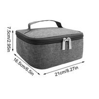 Lunch Box Heater Portable 3-Temps Heating Bag Lunch Box Food Heater for Adults Car Truck Work Outdoor Picnic Travel Camping pilka spalva