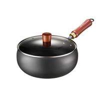Midea 26cm Non-Coated Cast Iron Pot with Glass Lid