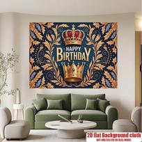2D plane 1 piece with luxurious golden background suitable for home and room decoration 47.2x31.5inch/120*80cm