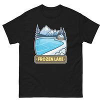 Frozen Lakes Mountain Ski Resort Town T-Shirt XXXL