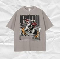 Napoleon Revolution Graphic T-Shirt: Oversized Vintage Streetwear M