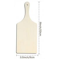 Wooden Paddle Display Board With Handle For Kitchen Use And Diy Home Decor Square