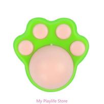 Cat Catnip Wall Ball Matatabi Catmint Toy for Indoor Kitten Lick Dental Care Molar Tools Chewing Toy Cleaning Teeth Molar Tools žalia