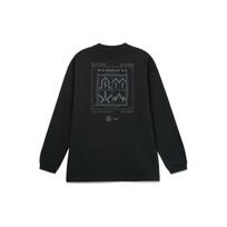 Li Ning T Shirts Men's Black Crew Neck Moderate Straight Fit AHSR885-3 S