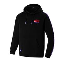 Li Ning Sweatshirts Unisex Black Hooded Moderate Regular AWDUJ29-1 L