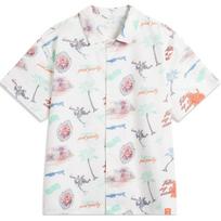 Li Ning x LEAGUE OF LEGENDS Sports Life Collection Shirt Men's Ivory Coconut Tree All Over Print ASHU539-1 M