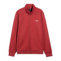 Li Ning Sweatshirts Unisex Vintage Red Crew Neck Moderate Cardigan AWDVG71-4 L