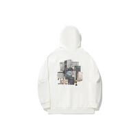 Li Ning Sweatshirts Men's Ivory Hooded Moderate Regular AWDU321-3 XL