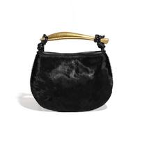 Rudens ir žiemos arklių plaukų rankinė, nišinė dizaino tendencija, leopardų rašto sardinės vienos peties crossbody moteriška rankinė