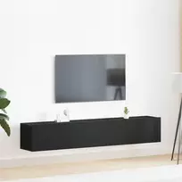 Laikiklis Szafka TV Rinkinys 2 Juodas