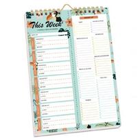 Kitchen Organization Notebook Meal Planner Featuring Weekly Meal Charts Tearable Grocery Lists And Hanging Compatibility