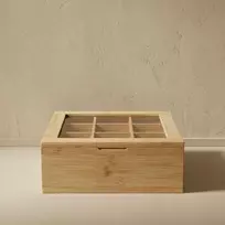 Excellent Housware PUIKUS NAMŲ ŪKIO ĮRANGOS „NOVE“ bambukinis arbatos indelis, 9 skyriai