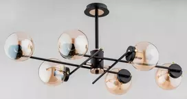 Alfa Deryl 62181 lubinis šviestuvas, lubinis šviestuvas, 6x40W, E14, auksinė/juoda