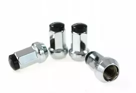 D1Spec Kute Nakrętki Plienas M12x1,25 37mm Sidabrinė/Juoda