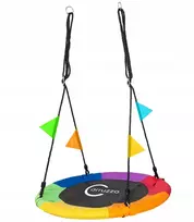 Carruzzo HS6 sūpynės hamakas, gandro lizdas, spalvos, 80 cm